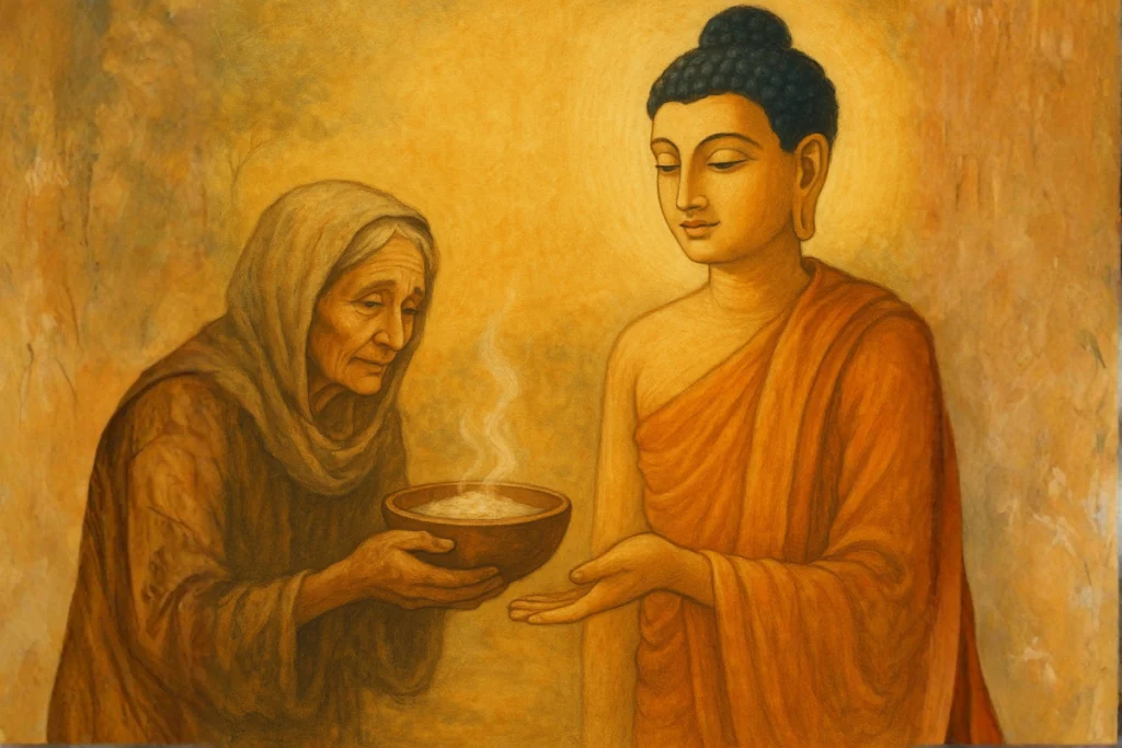 Bát cháo của người nghèo - truyện phật giáo